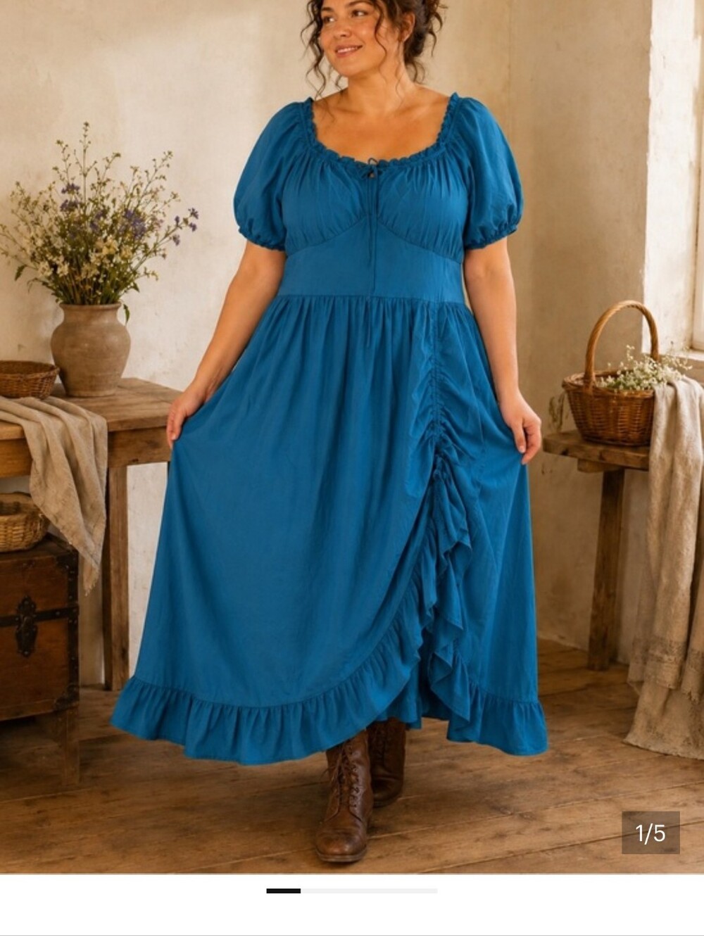 Black Tie-Front Sleeveless Top Cottagecore Scrunch